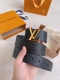 Lv This Lv Pyramide Belt Combines Natural Calf Leather With Louis Vuitton's Sign