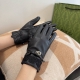 2025 New Exclusive First Release Touchscreen Gloves Gucci New U-Open Bow High-En