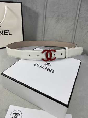 Width 3.0 Cm Chanel Classic Women's Belt, New Style With Smooth Lining And Satin - Click Image to Close