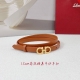 1.5Cm Ferragamo Belt, Double-Sided Top-Grain Buckle, Lengths: 75, 80, 85, 90, 95