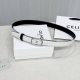 Celin E New 3D Buoy Buckle Women's Belt, Italian Imported Calfskin with Brass Bu