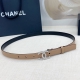Chanel belt, double-sided top layer cowhide, length: 75.80.85.90.95.100. Euro,
