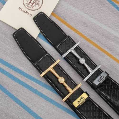 Belt Hermes Original Cowhide Belt Men's Belt Material 100% First Layer Cowhide B