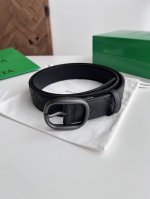 -Bv 2025 latest men's braided belt, pure handmade Intreccio large grid woven Ita