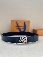 4.0 Width Lv Dynasty Double-Sided Belt Debuted At Pharrell Williams' Men's Fashi