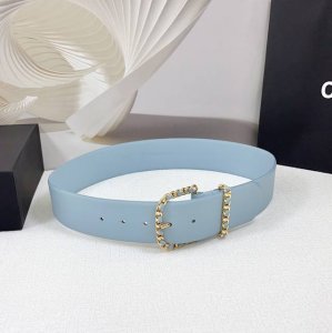 5.0 Cm Chanel Belt, Double-Sided Full-Grain Leather, Length: 75, 80, 85, 90, 95,