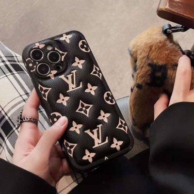 Lv official website same mobile phone case air cushion embossing full cover side