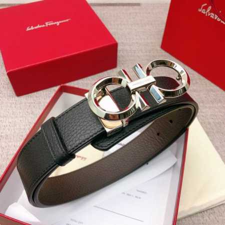 Comes With A Full Set Of Packaging Gift Boxes. Ferragamo: Genuine Double-Sided T - Click Image to Close