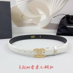 Special 3.0Cm Chanel Belt, Double-Sided Top-Grain Leather, Length: 75.80.85.90.9