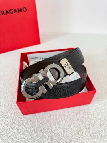 Product Name: Ferragamo Belt. Original Model: Buckle, classic pure copper buckle