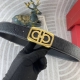 Ferragamo Special Leather Belt Series Original Hardware Boutique Stainless Steel