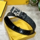 Fendi Same style as Fendi counters Width 4.0cm Double ring reversible belt Ff pr