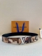 4.0 Wide This Lv Initiales Double-Sided Belt Is From The Lv Portrait Series.
