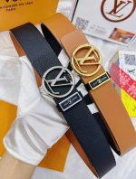 Belt: Louis Vuitton Top-Tier Replica - Belt: 100% Top-Grain Cowhide, Guaranteed
