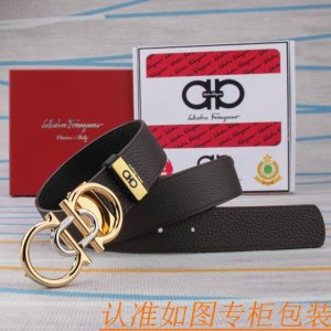 Belt: Ferragamo Original Cowhide Belt (Ddd) Men's Belt: 100% top-grain cowhide l