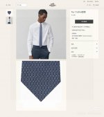 Men's new tie series H mesh print tie, rare H family has a thousand different pr