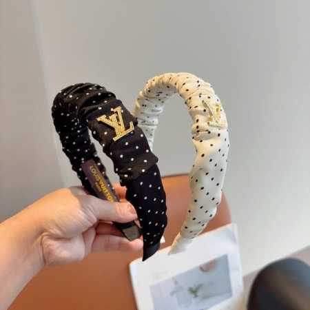 with packaging Lv Louis Vuitton classic new polka dot headband, fashionable and - Click Image to Close