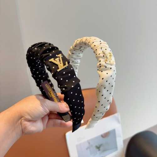 with packaging Lv Louis Vuitton classic new polka dot headband, fashionable and