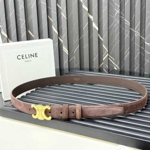 Cowhide Leather Cowhide Leather Lining Mid-Waist Gold Finish Width: 1 inch 2.5