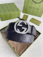 - Gucci 4.0Cm counter with the same embossed design, imported Italian calfskin,