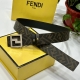 Image Packaging Fendi Fendi Store Authentic Wide 4.0Cm Double-Ring Reversible Be