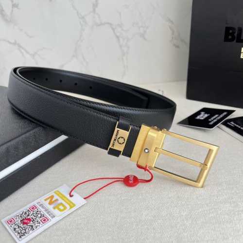 Product Name: Montblanc Original Single Belt/Leather Bag (Ddd) Model: Pin Buckle
