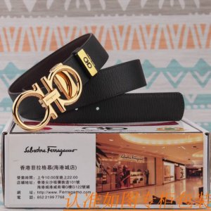 Belt: Ferragamo original cowhide belt Men's belt: 100% first-layer cowhide belt