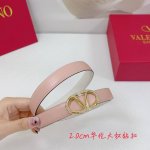 2.0Cm Valentino Plain Weave Belt, Double-Sided Top-Grain Leather, Length: .75.80