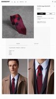 Burberry counter synchronous tie is out. Burberry men's Burberry tie is a rare c