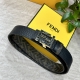 fendi Same Style As Fendi Counters Width 4.0Cm Double Loop Reversible Belt F