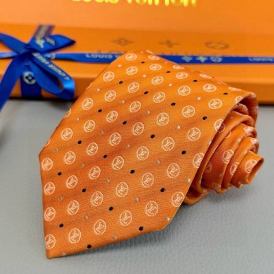 Special Lv letter logo tie, rare and ideal choice to show exquisite craftsmanshi