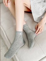 comes with packaging 3 pairs per box Chanel classic letter logo pure cotton boa