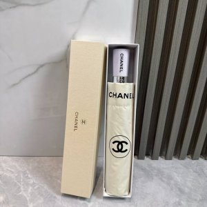 Chanel Airplane New Summer Fully Automatic Folding Sun Umbrella Black coating su