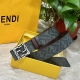 Fendi Fendi Store-Authentic Style 4.0Cm Wide Double-Ring Reversible Belt With F-