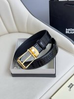 Montblanc width 3.5cm using top layer cowhide boutique pin buckle head free cutt