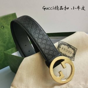 Gucci Genuine Imported Original Embossed High-Quality Steel Buckle, 4.0 cm Wide.