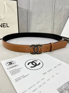 Special Width 3.0 Cm Chanel Imported Soft Calfskin Leather With Gold And Silver