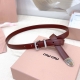 Cm Miu Miu belt, double-sided top layer cowhide, length: 75.80.85.90.95.100.105.