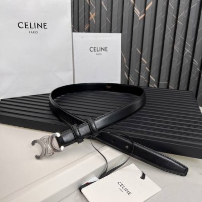 Celine SS20 New Arrival Triumph Logo Korean Style Fashion Belt, unisex, 2.5cm wi