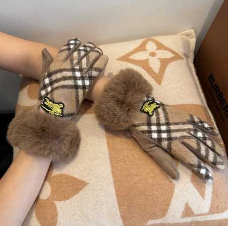 Burberry new arrival wool gloves, stylish gloves, warm fleece lining for autumn - Click Image to Close