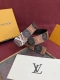 Lv Initiales College Monogram Heritage 40Mm reversible belt makes a striking fir