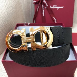 nfc-F3.5Cm High-End Custom Men's Belt, Double-Sided Imported Cowhide, Self-Se
