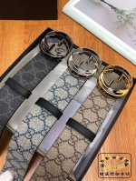 Gucci: Original fabric, top-grain calfskin lining, original buckle, custom-made