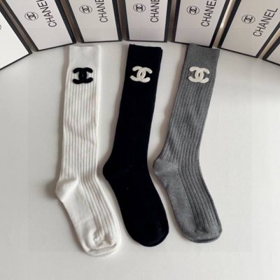 Special Packaging Chanel Hot Selling New Arrival, Light Luxury Knee-High Socks,
