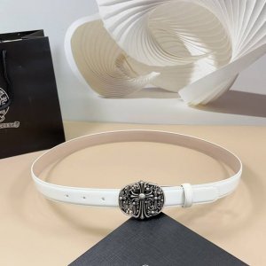 Chrome Hearts Mini belt detachable original calfskin with classic logo pure cop