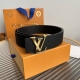 Lv. Louis, 40mm width, genuine one-piece cast metal buckle, original leather, do