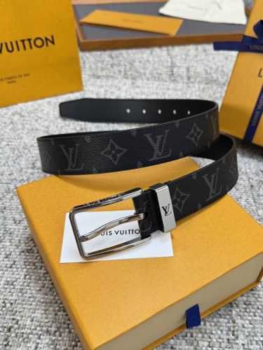 Louis Vuitton LV belt series, original hardware, exquisite hand-painted edges, s