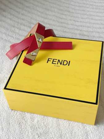 Special Fendi Women's Small Waist Belt, 2.0 Cm Wide, Top-Grain Full-Grain Cowhid - Click Image to Close