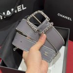 Xiangjia New Women's Belt With Zipper, Double-Sided Top-Grain Leather, This Belt