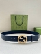 Special width 3.8cm Gucci interlocking double G original textured steel buckle,